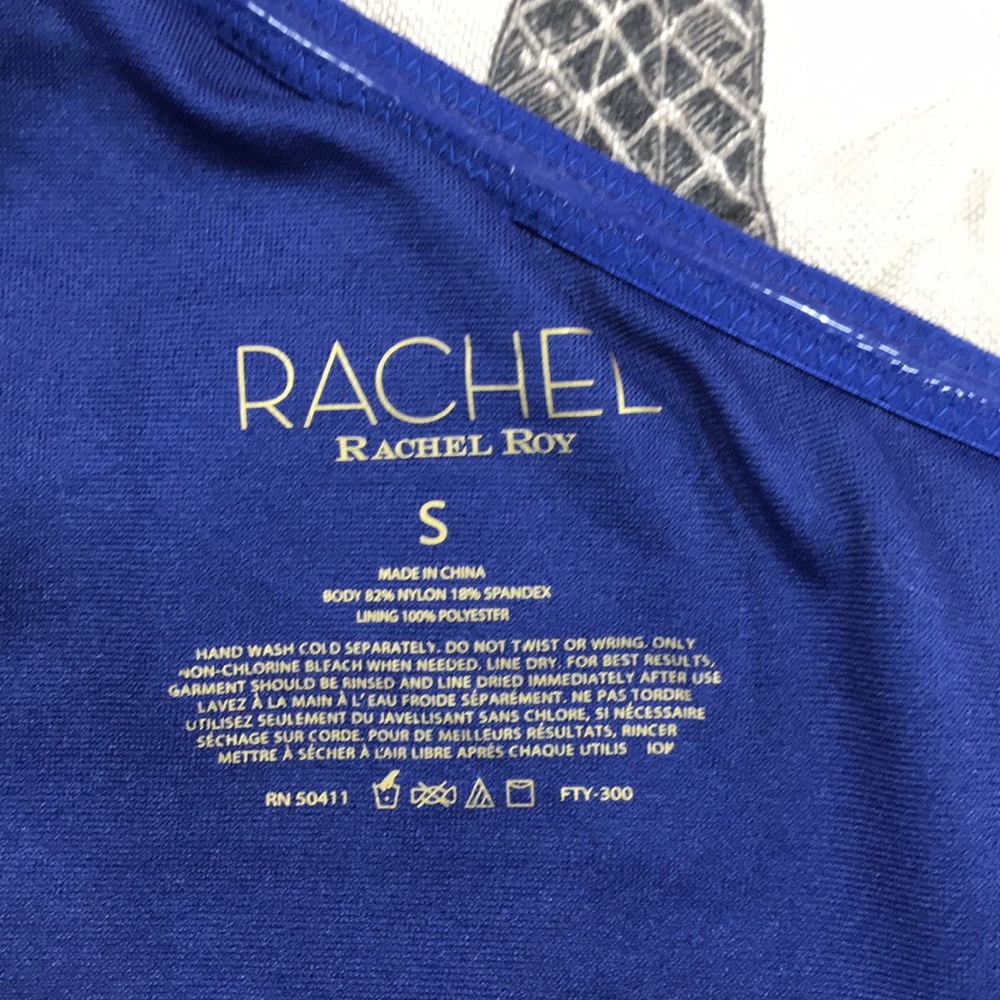 💥Rachel Rachel Roy Ribbed One-Shoulder Swimsuit - Picture 5 of 7